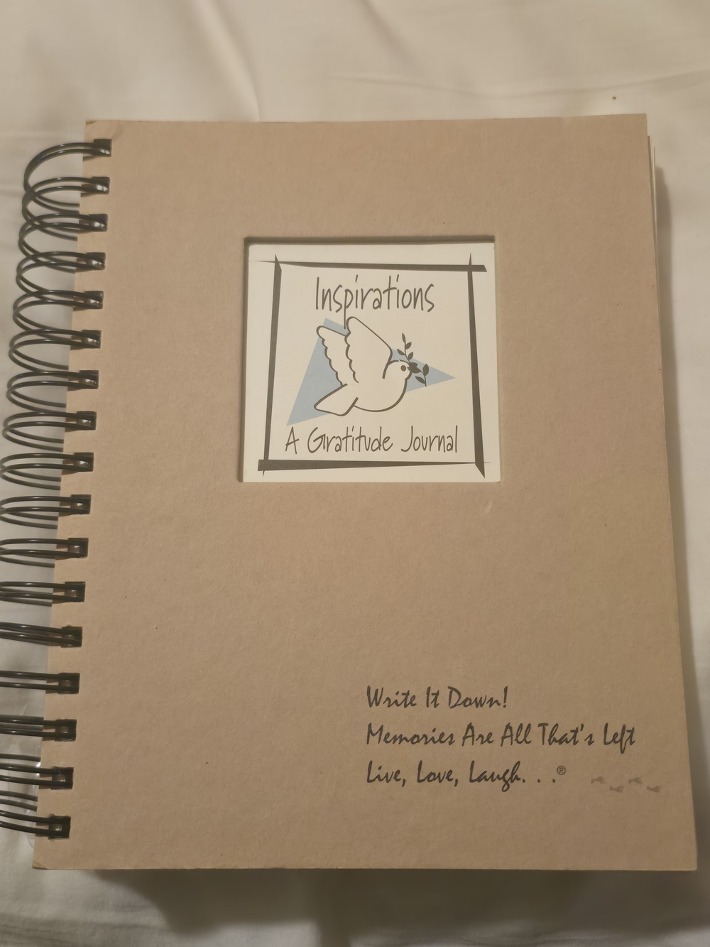 Inspirations A Gratitude Journal - Neutral Kraft Cover